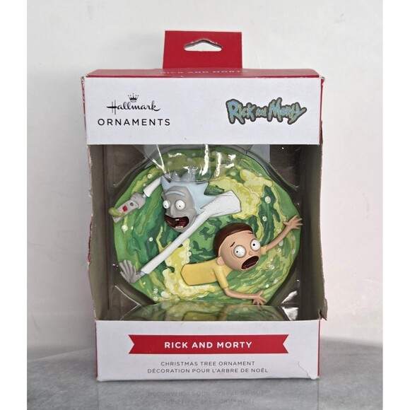 Hallmark Rick and Morty Christmas Ornament Adult Swim Cartoon Network Gift Boxed - Picture 1 of 7